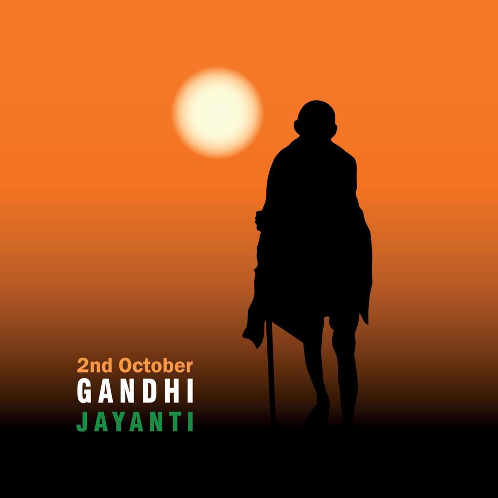 2 oktober geboorte verjaardag van mahatma Gandhi met oog bril en charkha element vector