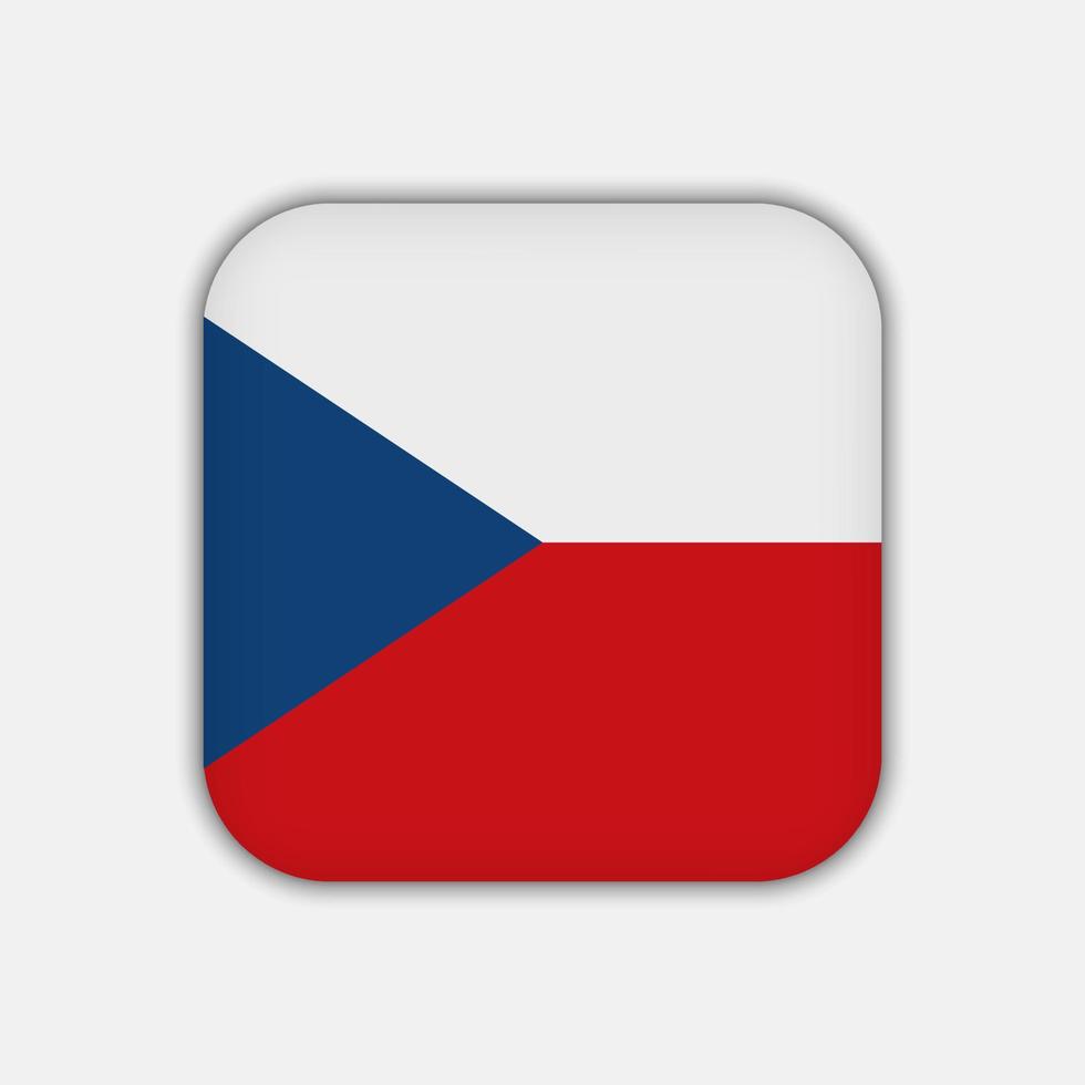 Tsjechische vlag, officiële kleuren. vectorillustratie. vector