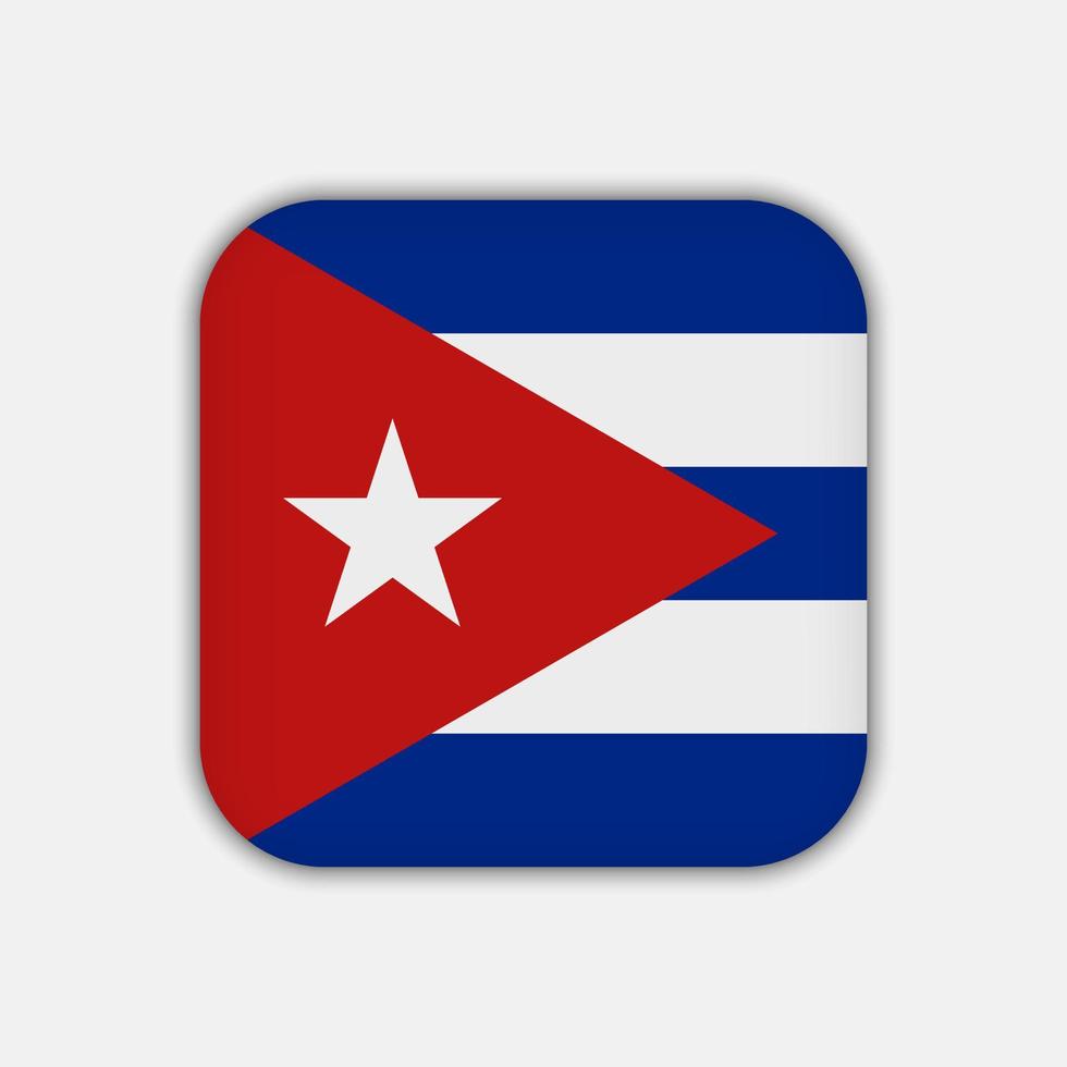 Cuba vlag, officiële kleuren. vectorillustratie. vector