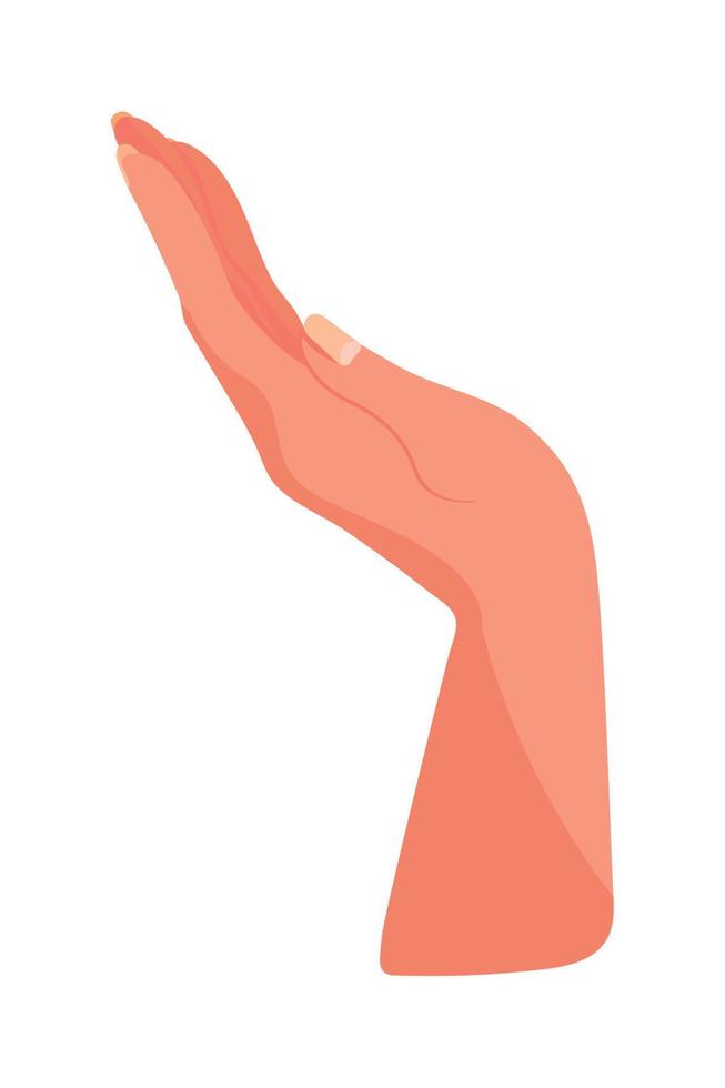 verheven vrouw hand- vector