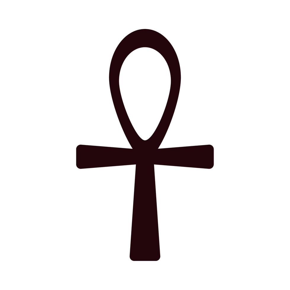 ankh Egyptische kruis vector
