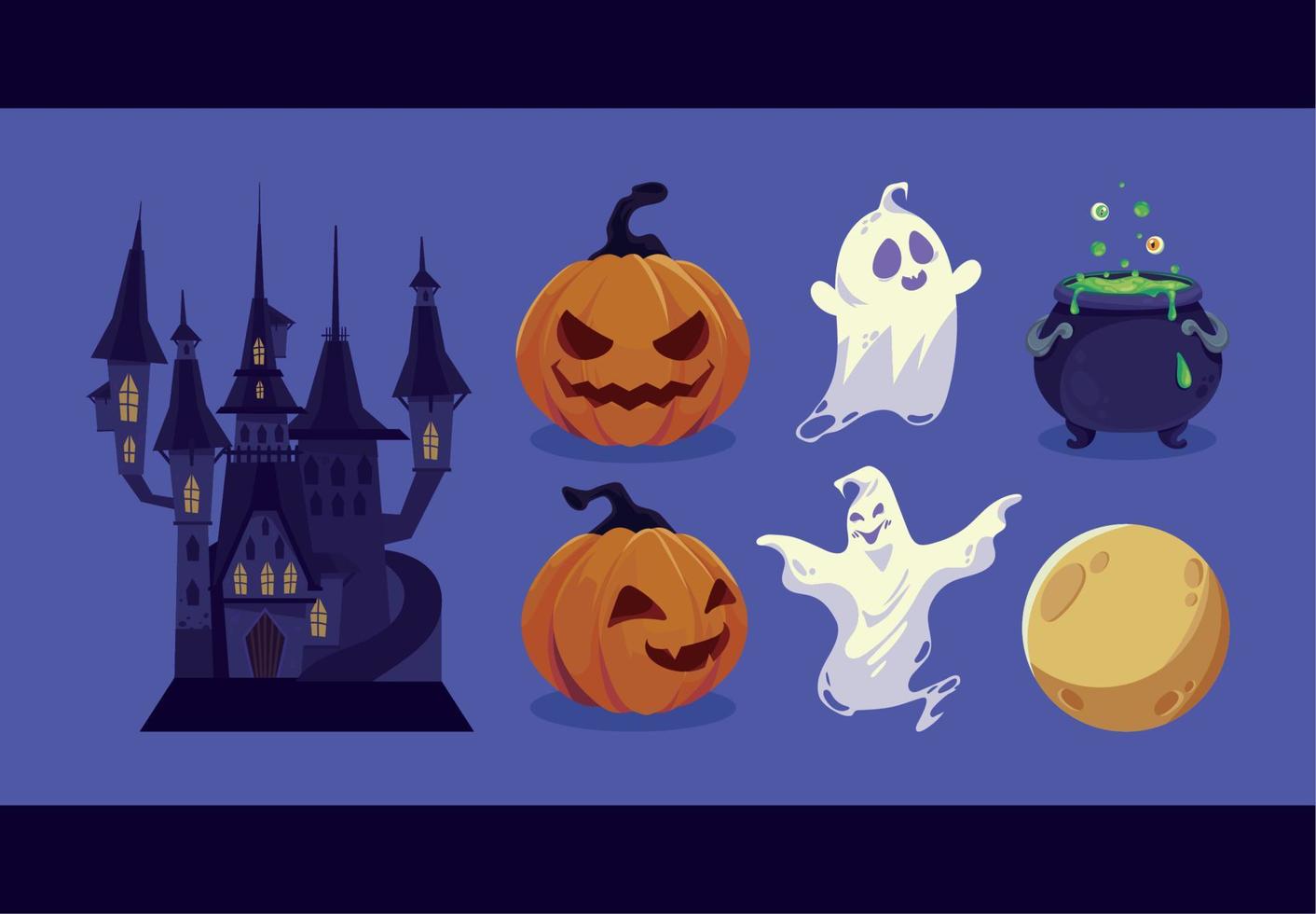 pictogrammen halloween partij vector