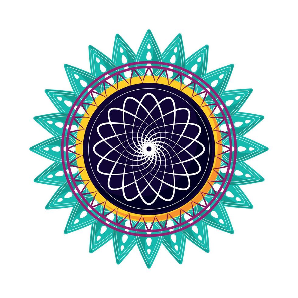 mandala decoratie icoon vector