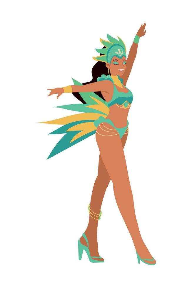 Brazilië vrouw danser vector