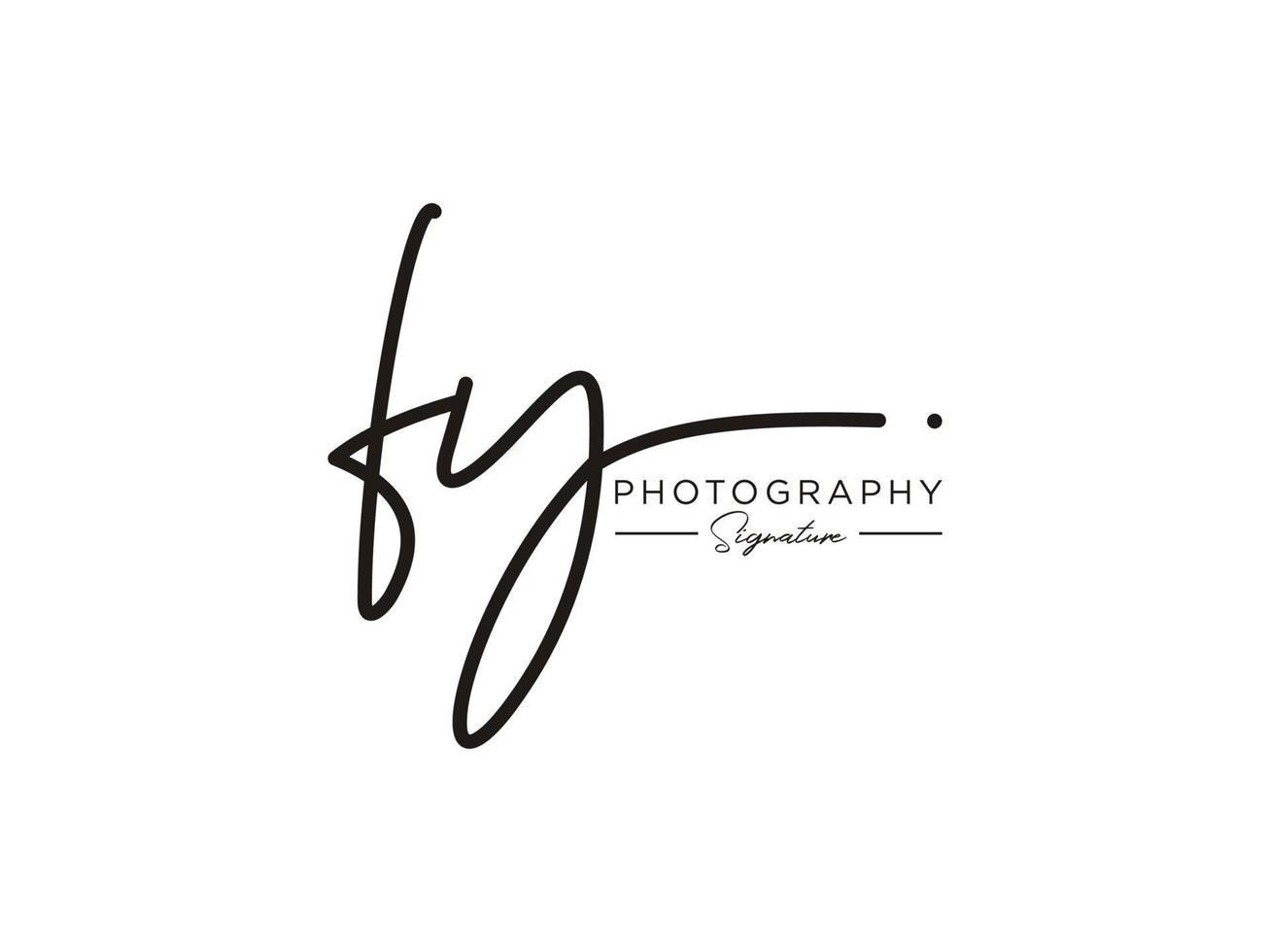 letter fy handtekening logo sjabloon vector