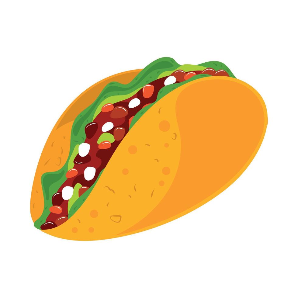 taco Mexicaans eten vector