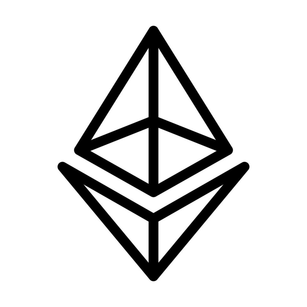 ethereum icoon ontwerp vector