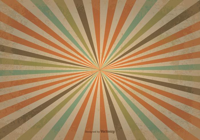 Oude Retro Sunburst Achtergrond vector