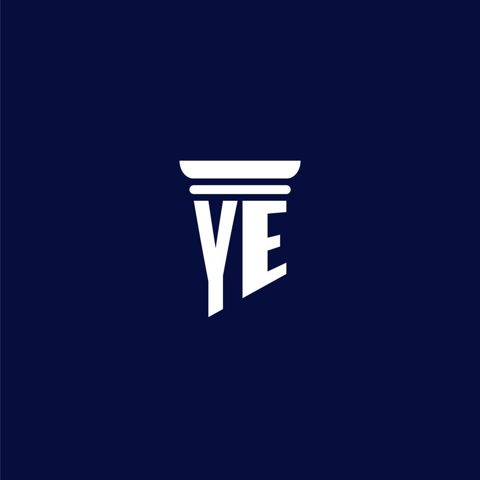 gij eerste monogram logo ontwerp voor wet firma vector