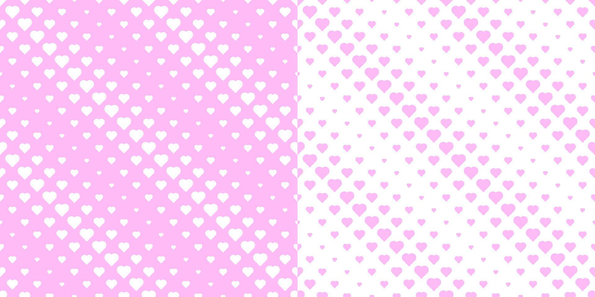 roze hart vorm halftone punt patroon vector