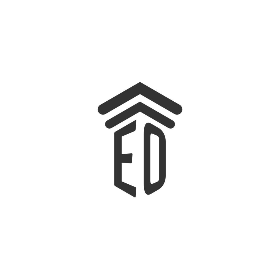 eo eerste voor wet firma logo ontwerp vector