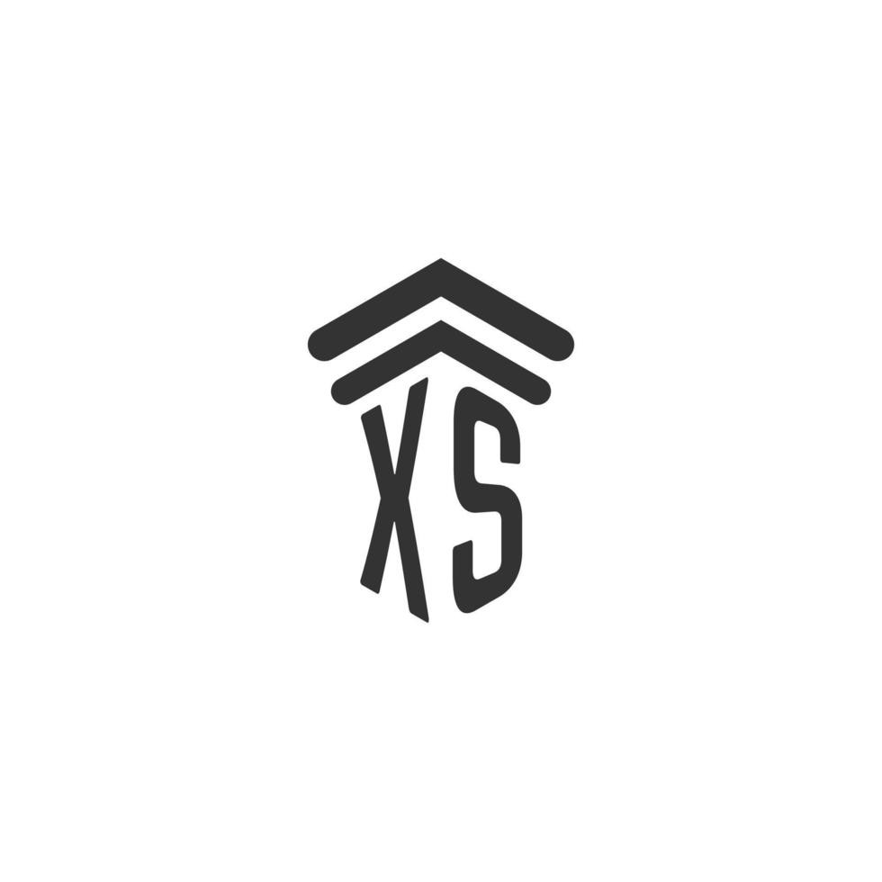 xs eerste voor wet firma logo ontwerp vector