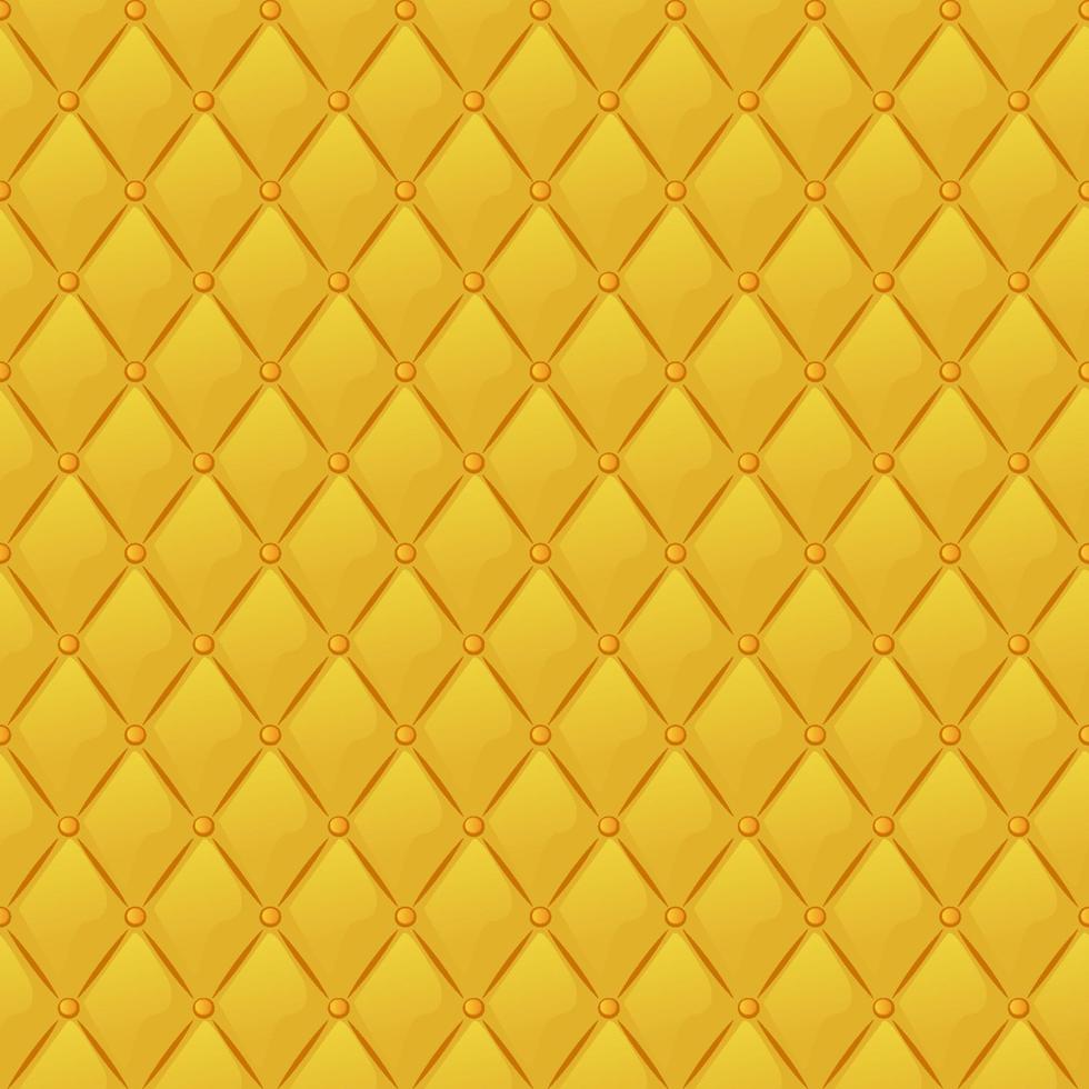 naadloos patroon goud gewatteerd textiel structuur voor behang. vector