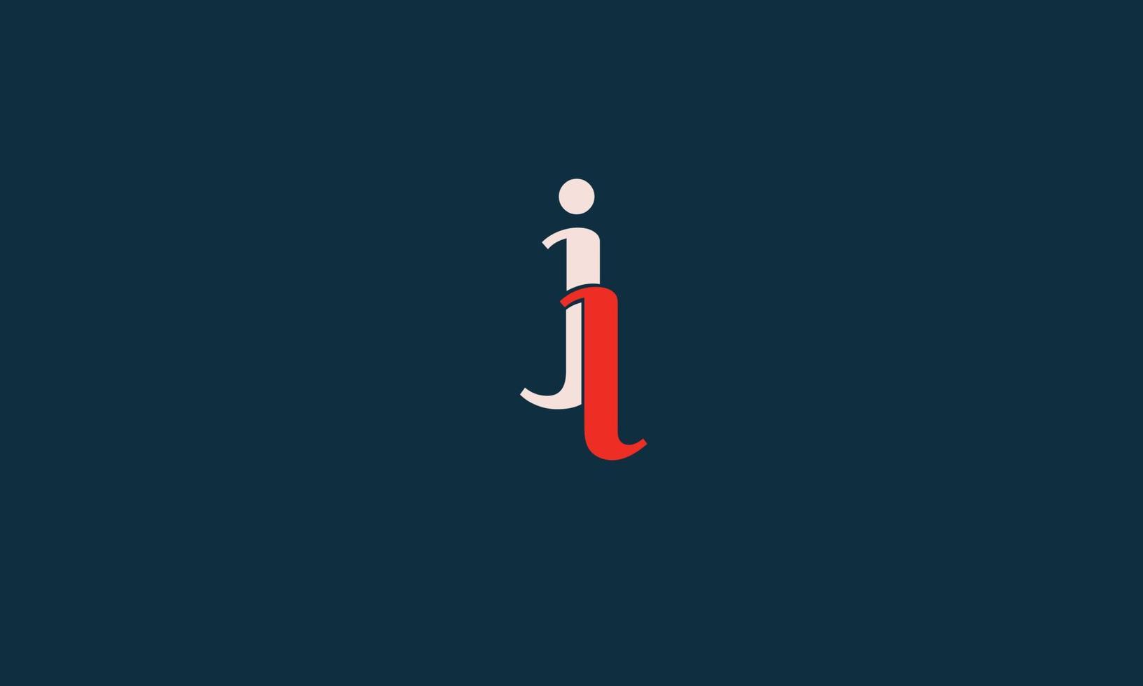 alfabet letters initialen monogram logo jl, lj, j en l vector