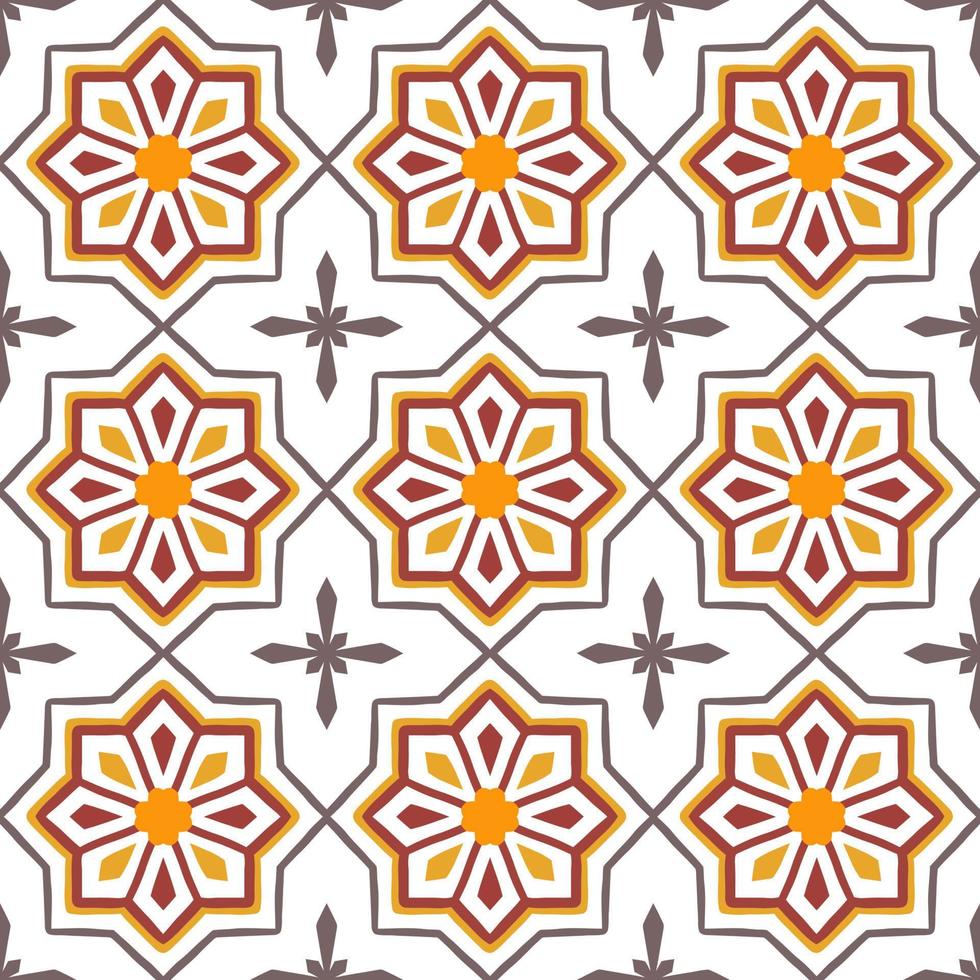 naadloos patroon decoratief, bloem patroon in wijnoogst mandala stijl voor tatoeages, stoffen of decoraties en meer vector