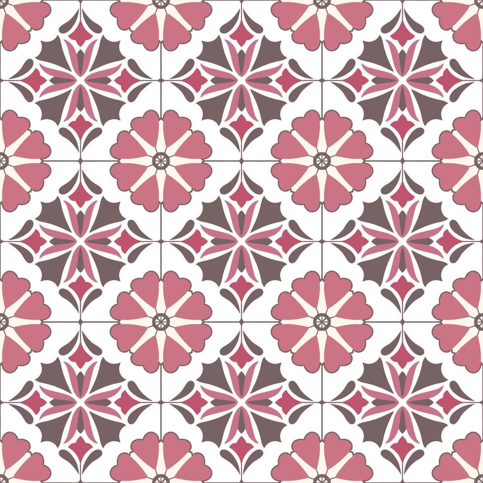 naadloos patroon decoratief, bloem patroon in wijnoogst mandala stijl voor tatoeages, stoffen of decoraties en meer vector