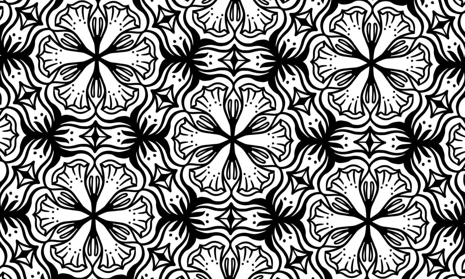 patroon zwart en goud bloem patroon in wijnoogst mandala stijl voor tatoeages, stoffen of decoraties en meer. vector illustratie.