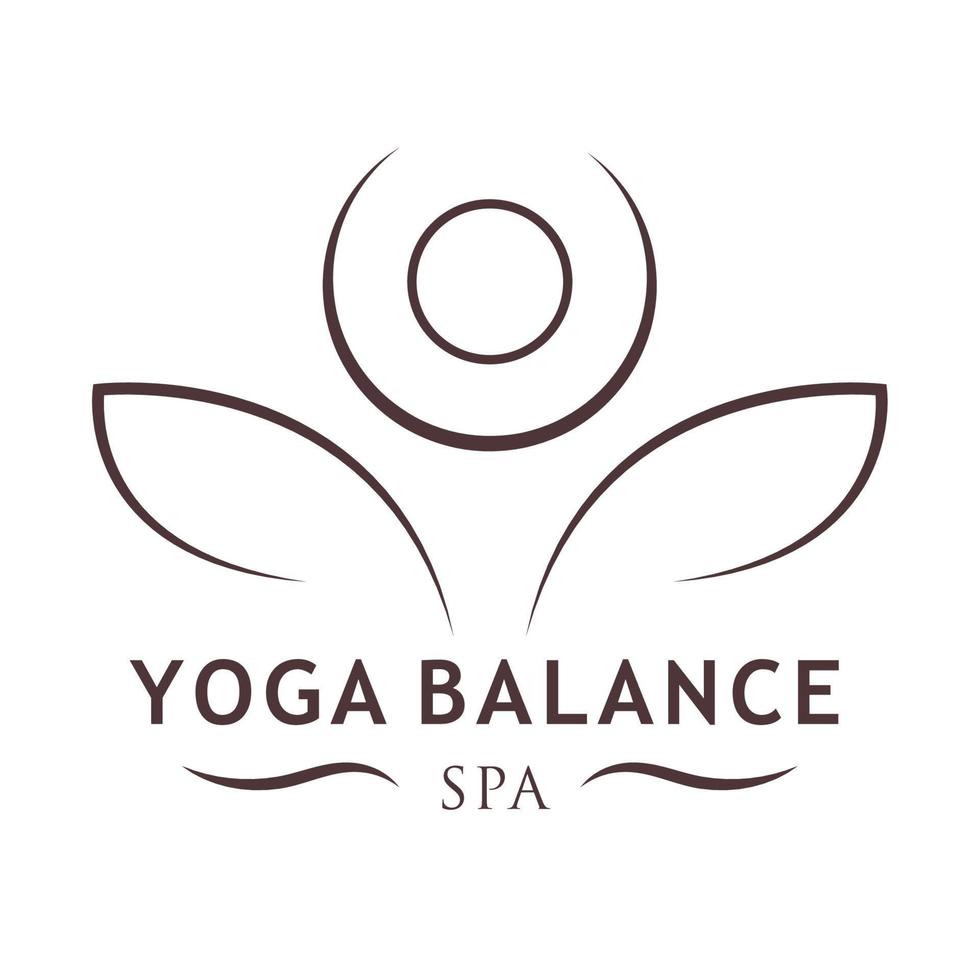 yoga balans spa vector