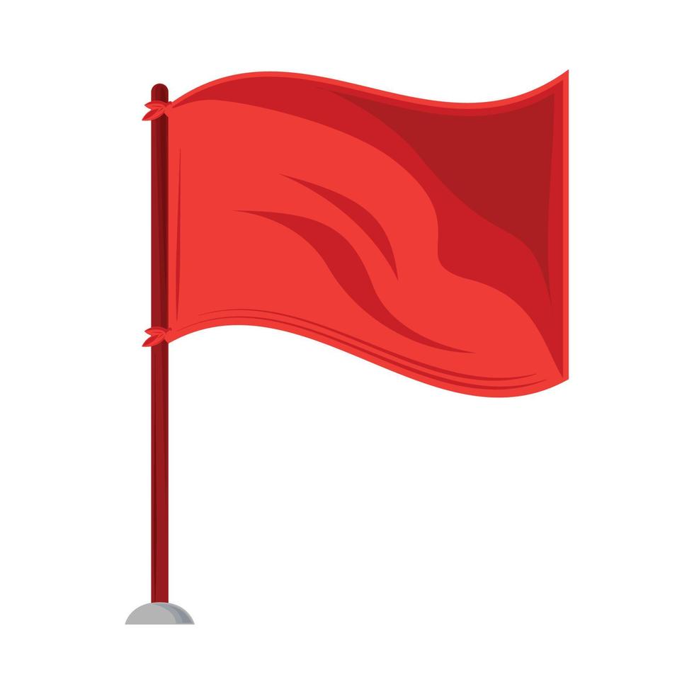 voetbal rood vlag vector