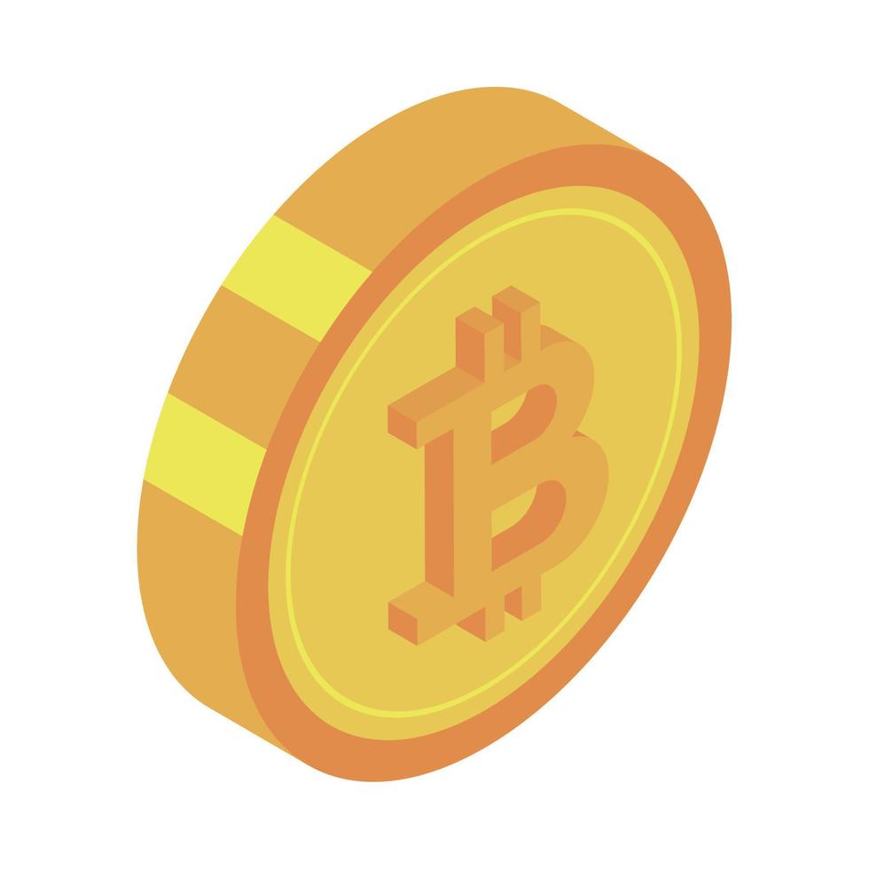 bitcoin geld pictogram vector