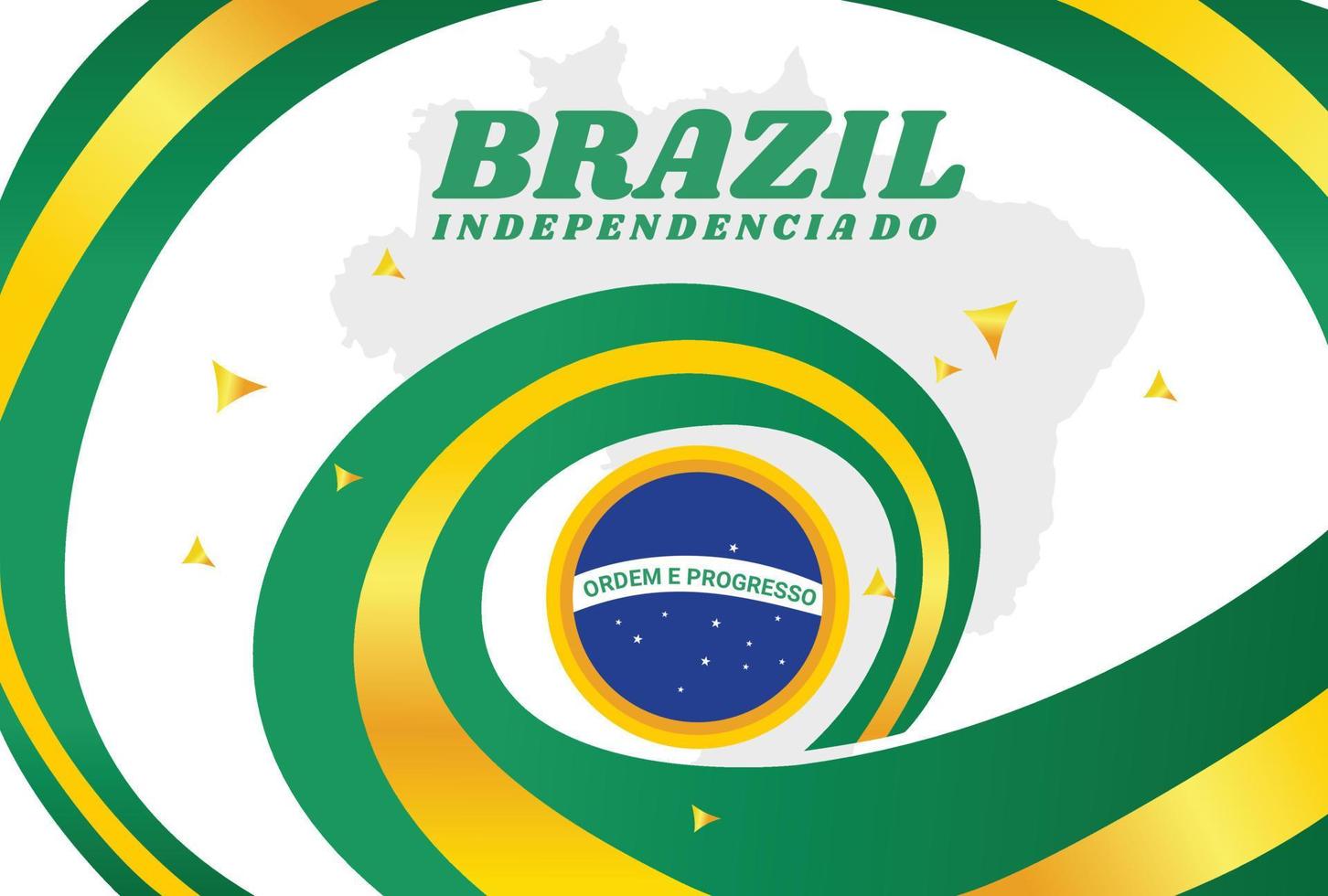 achtergrond voor Brazilië onafhankelijkheid dag vector