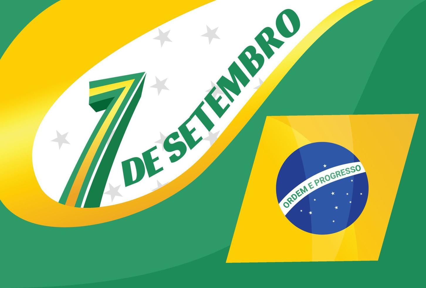 stadium backdrop voor Brazilië onafhankelijkheid dag evenement vector