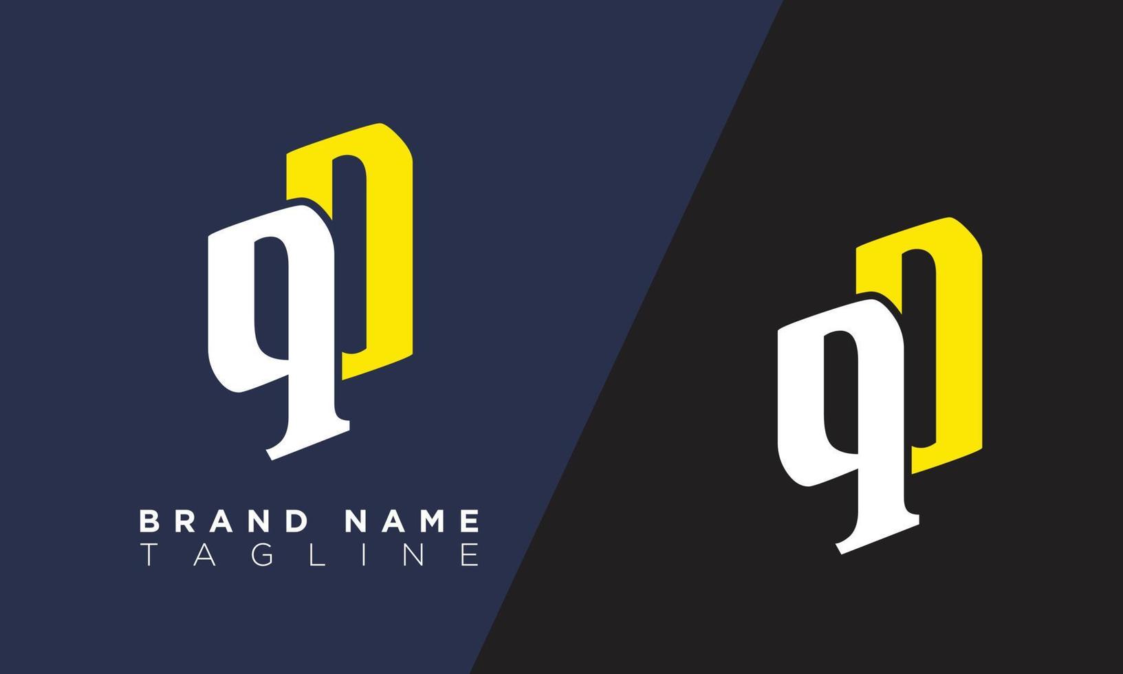 alfabet letters initialen monogram logo qo, oq, q en o vector