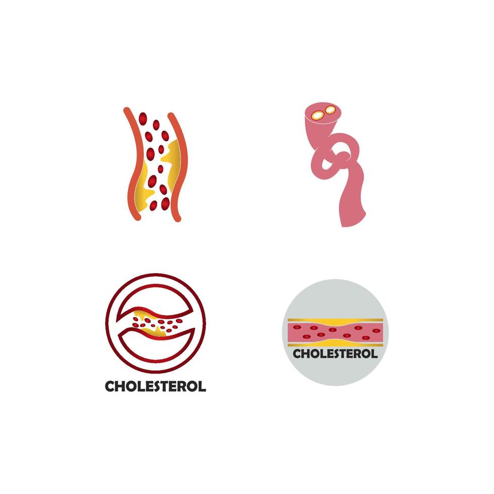 cholesterol plaque icoon vector