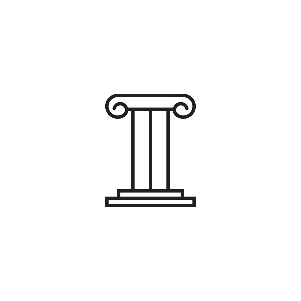kolom logo vector illustratie symbool ontwerp