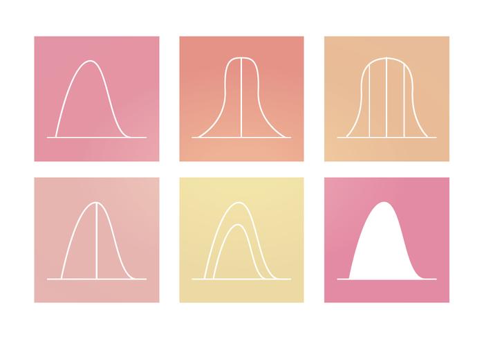 Vector bell curve graphics