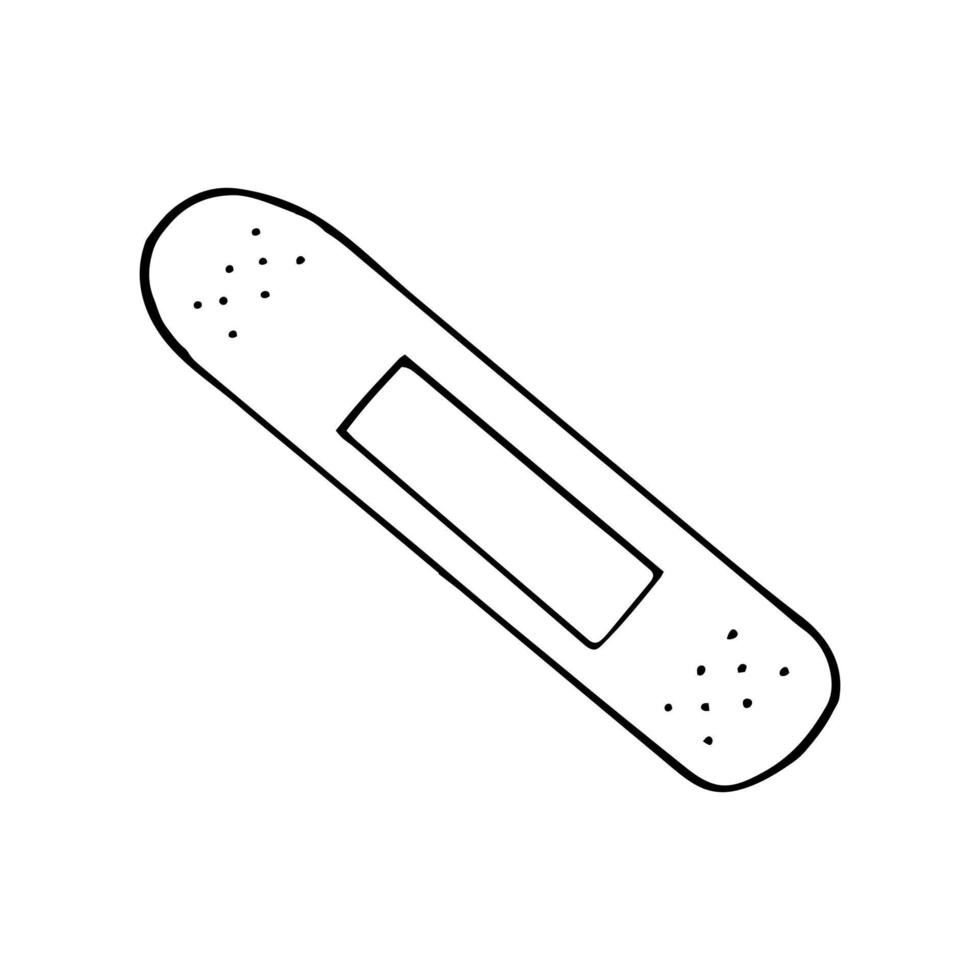 bacteriedodend gips hand- getrokken tekening. , scandinavisch, nordic minimalisme monochroom icoon vector