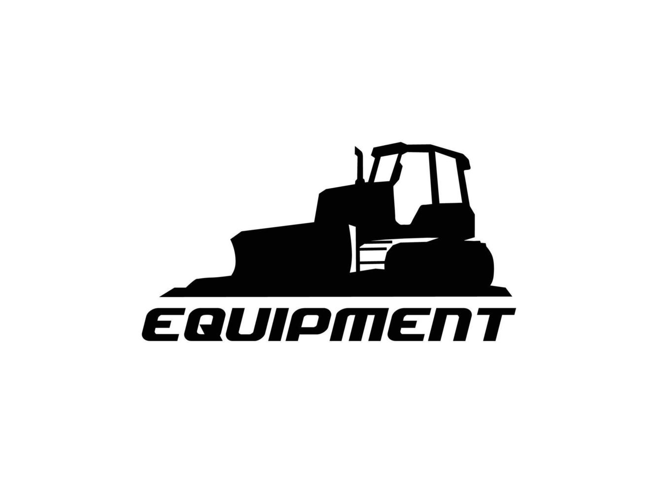 bulldozer logo vector voor bouw bedrijf. zwaar uitrusting sjabloon vector illustratie voor uw merk.