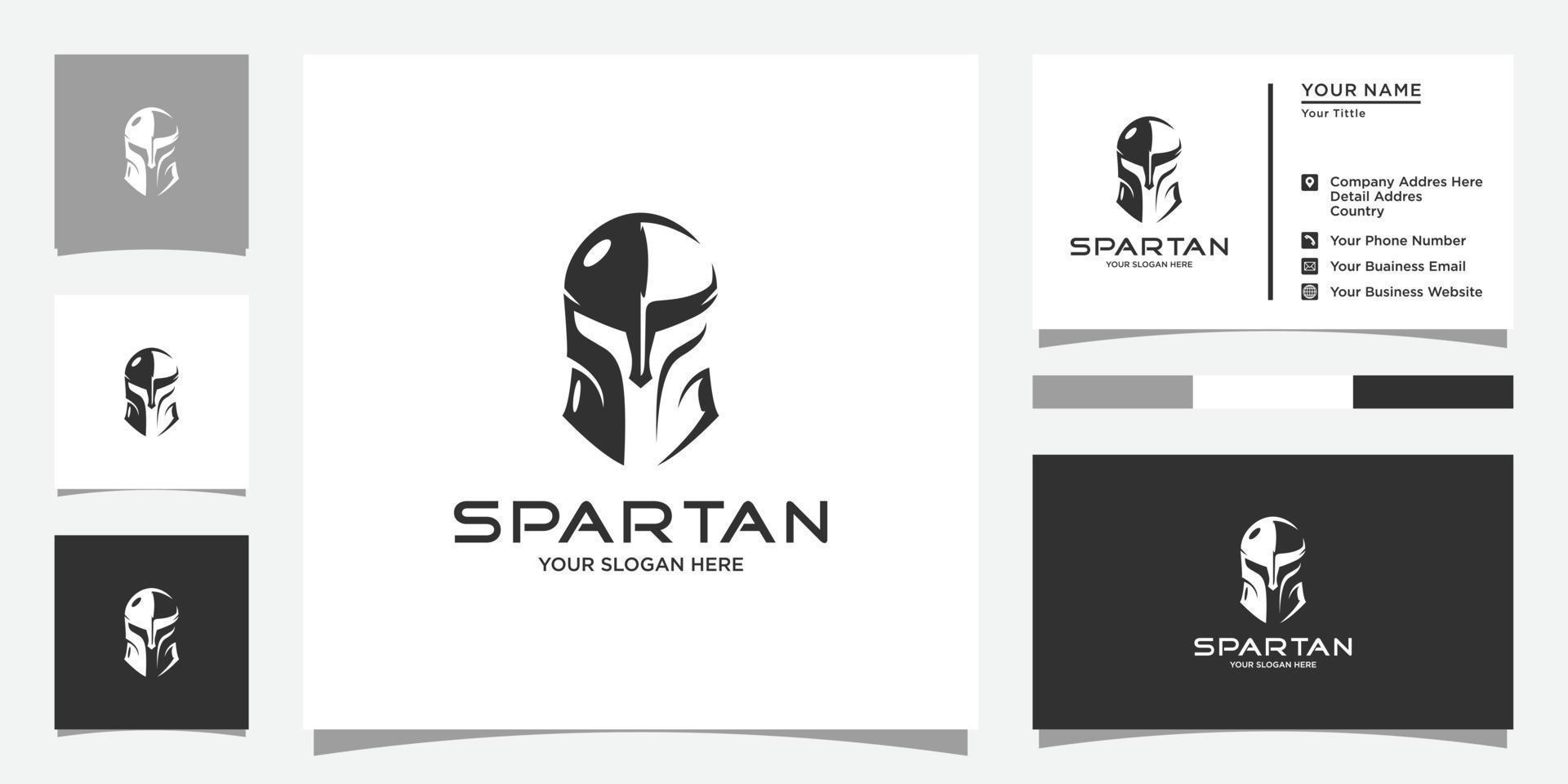 spartaans krijger logo sjabloon ontwerp,pictogram spartaans,helm spartaans. vector