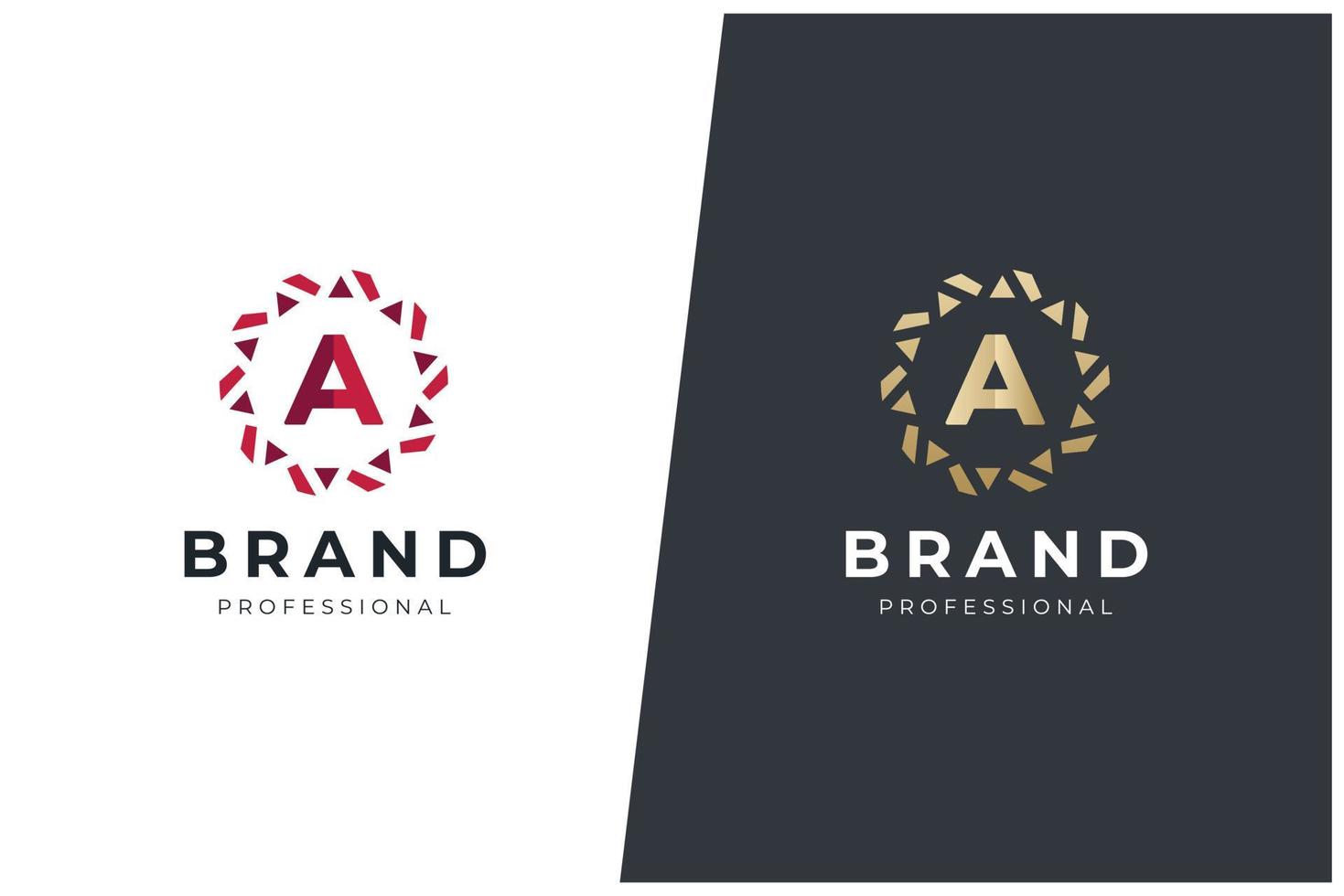 een brief logo vector concept icoon handelsmerk. universeel een logotype merk