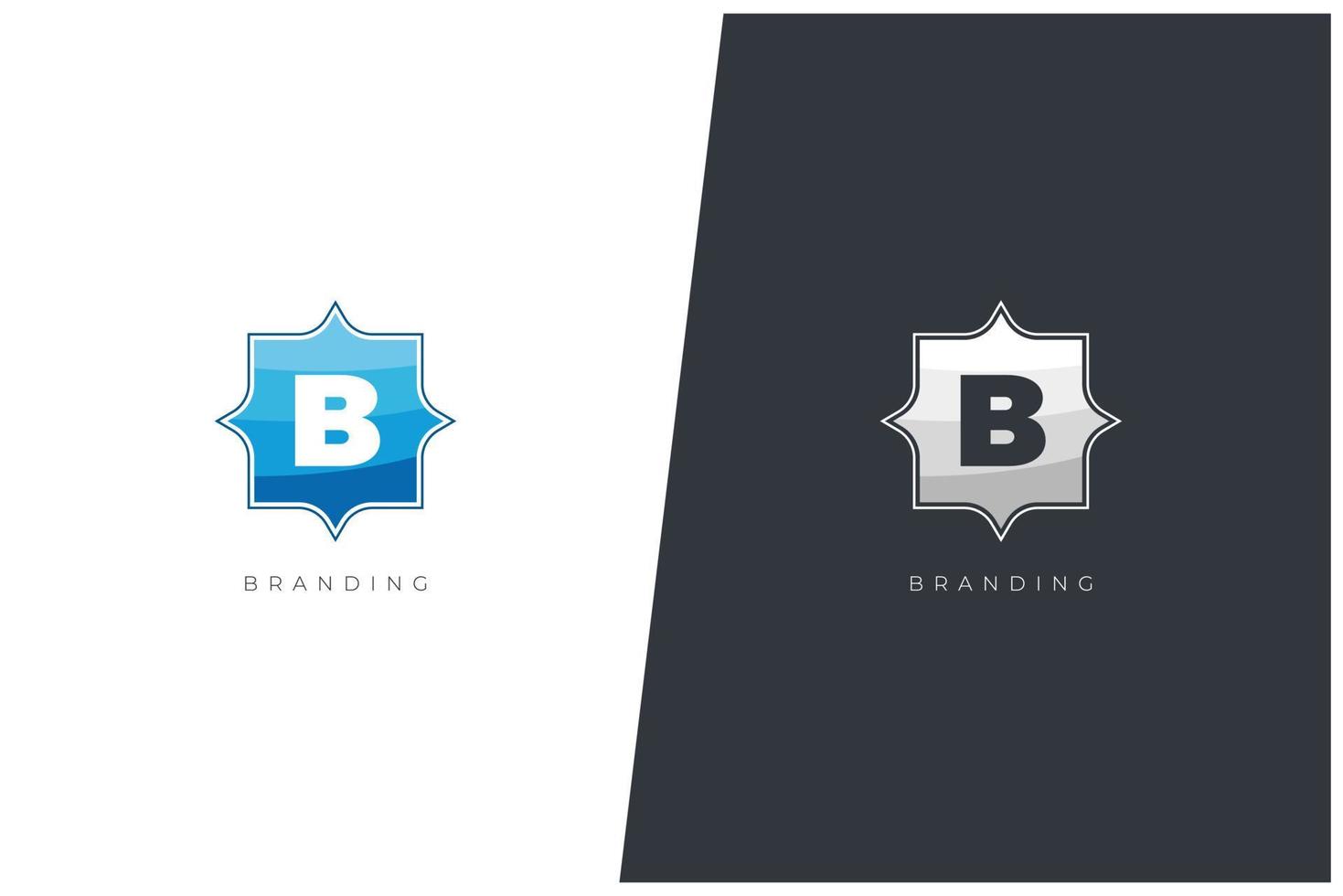 b brief logo vector concept icoon handelsmerk. universeel b logotype merk