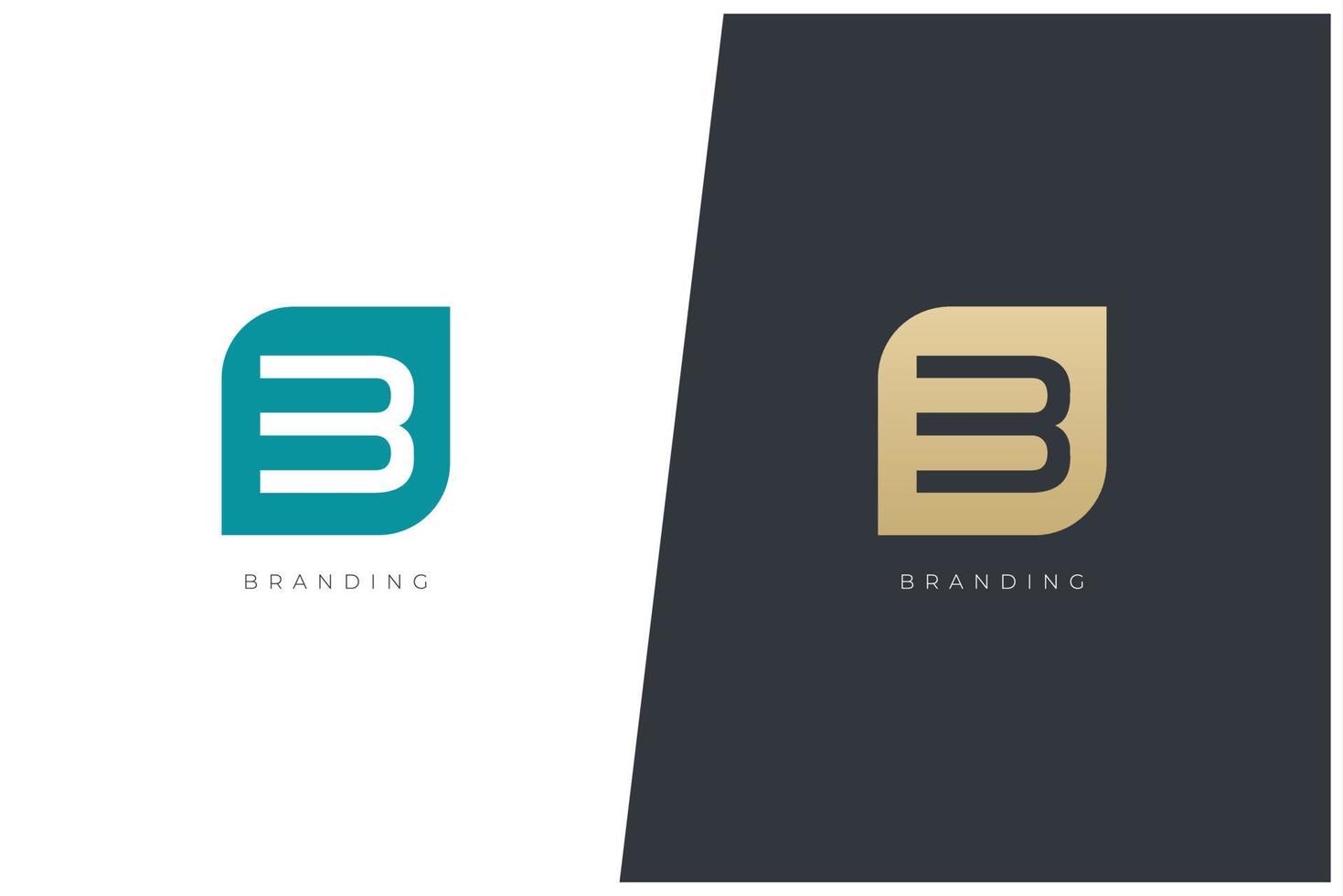 b brief logo vector concept icoon handelsmerk. universeel b logotype merk