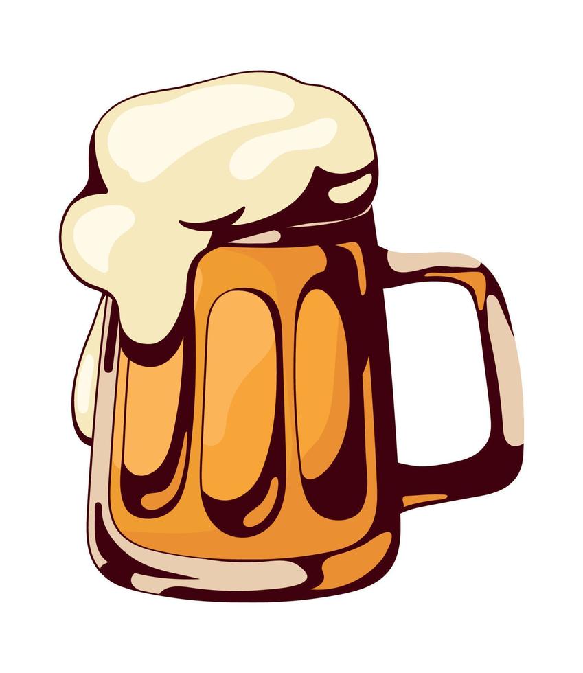 bier mok drinken vector