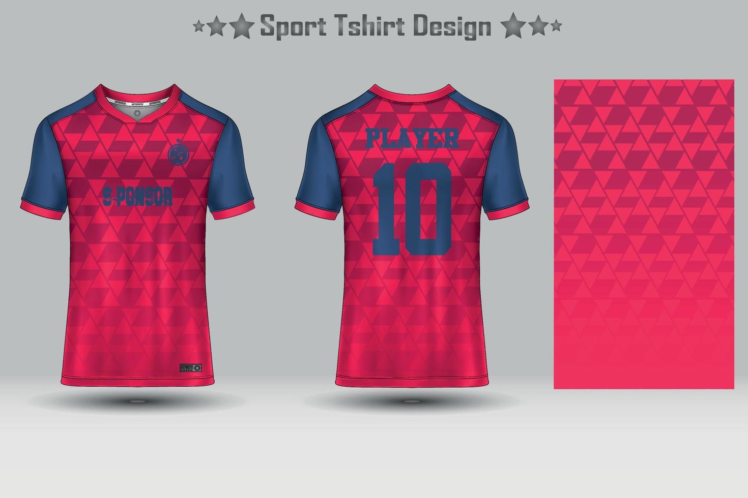 Amerikaans voetbal sport Jersey mockup abstract meetkundig patroon t-shirt ontwerp vector