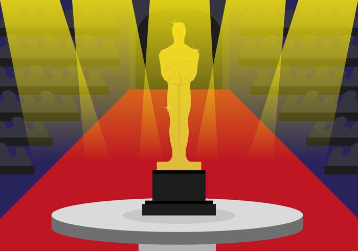 Oscar Standbeeld Awards Illustratie Vector