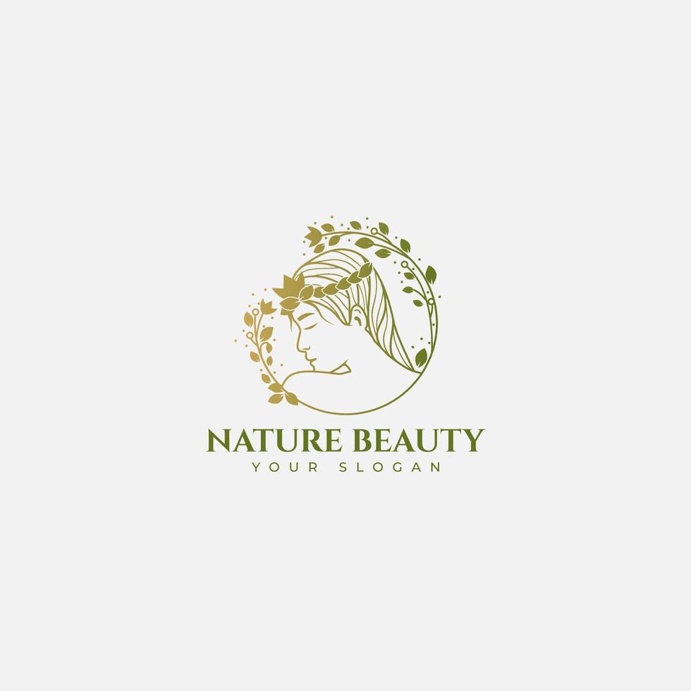 natuur schoonheid logo vector