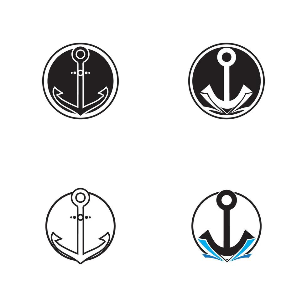 anker pictogram logo sjabloon vectorillustratie vector
