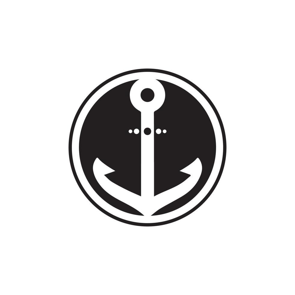 anker pictogram logo sjabloon vectorillustratie vector