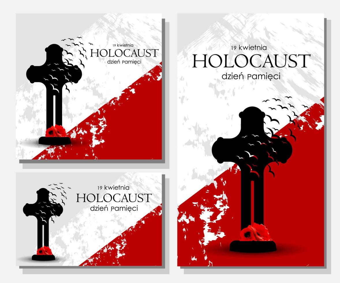 Holocaust herdenkingsdag. vector