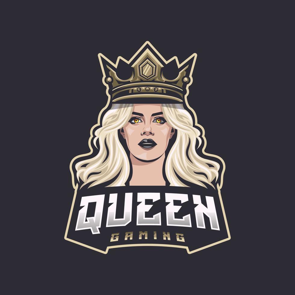 koningin esport logo vector