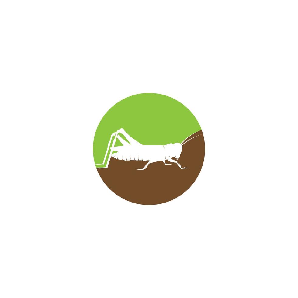 sprinkhaan logo vector illustratie symbool ontwerp.
