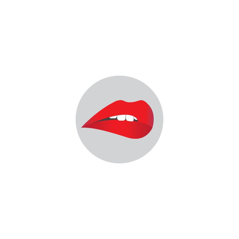 rood lippen logo vector