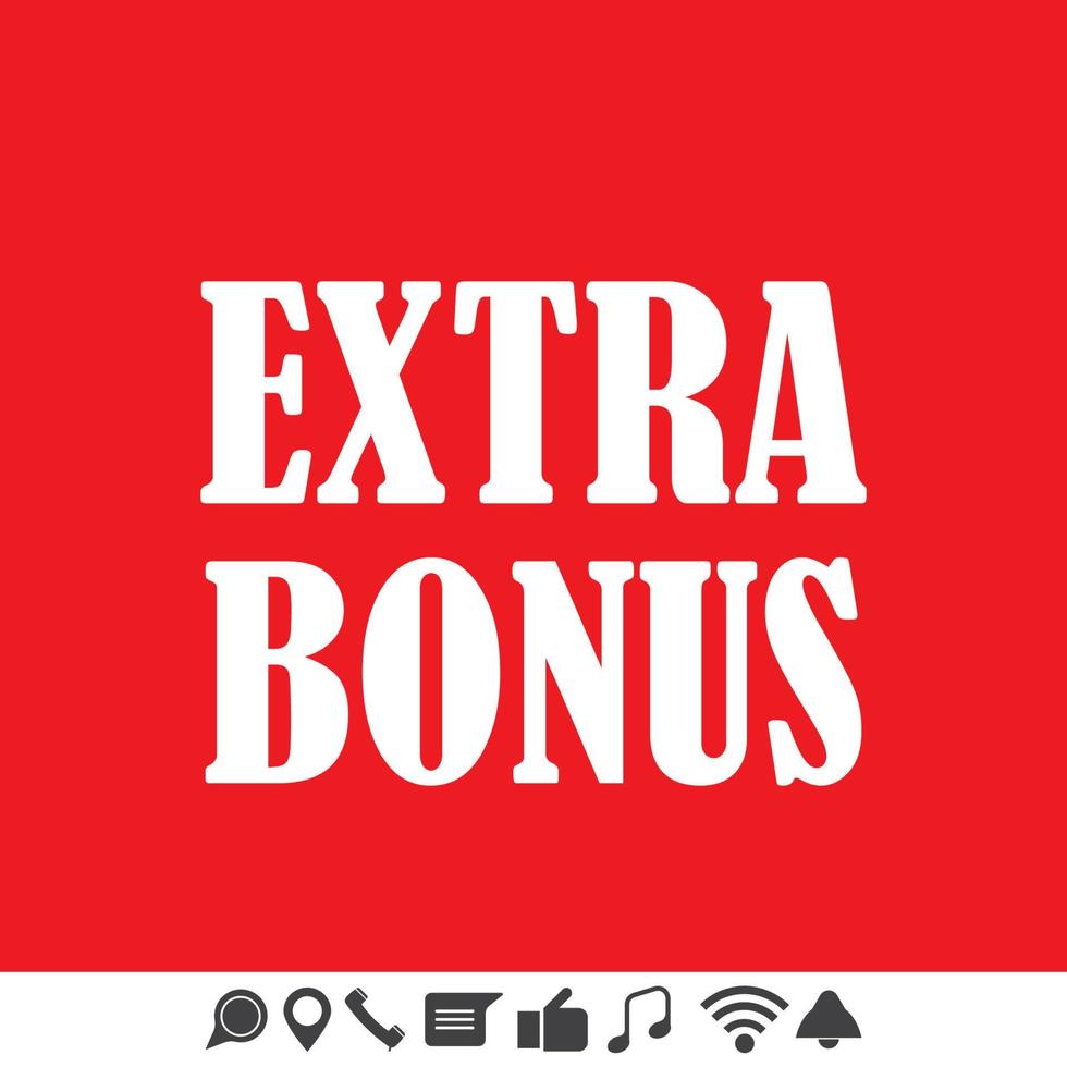 extra bonus achtergrond vector