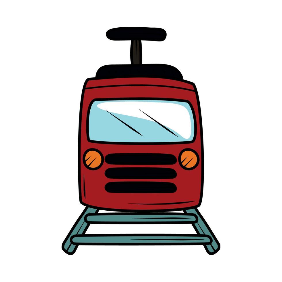 tram vervoer icoon vector