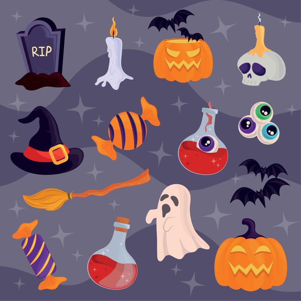 icoon reeks halloween vector