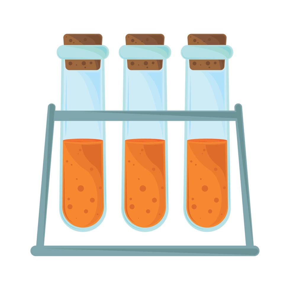 laboratorium reageerbuizen vector